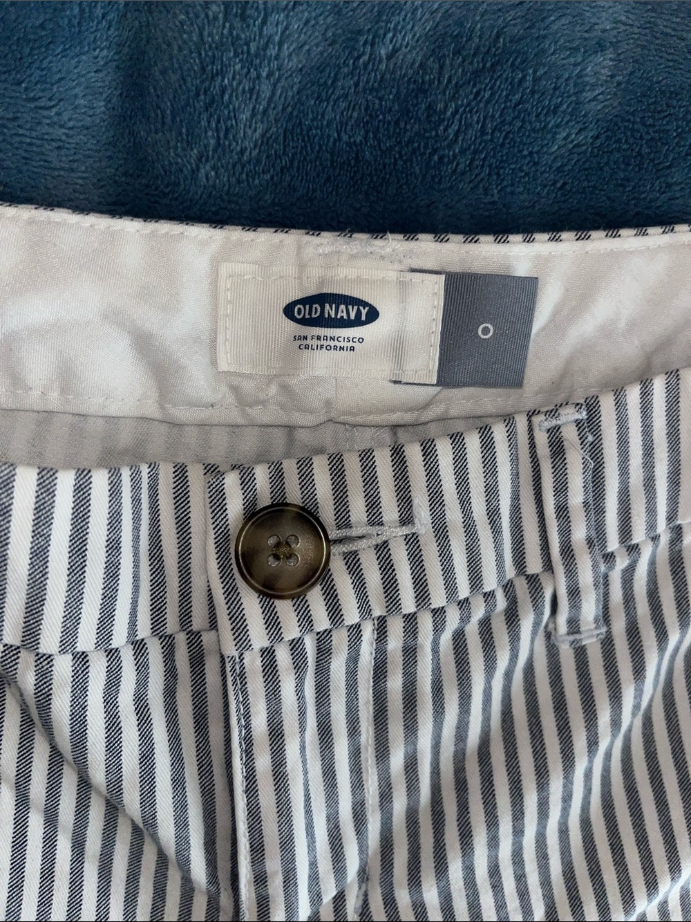 Old Navy Striped Women’s Shorts - Blue and White - Picture 2 of 3